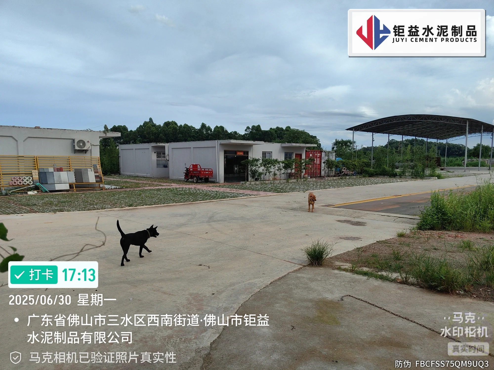 钜益厂区实拍：厂区通道